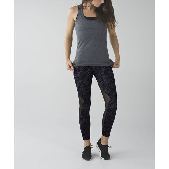 Lululemon Running In The City 7/8 Tight Full-On Luxtreme Heathered Net Pop 6 - Picture 2 of 15